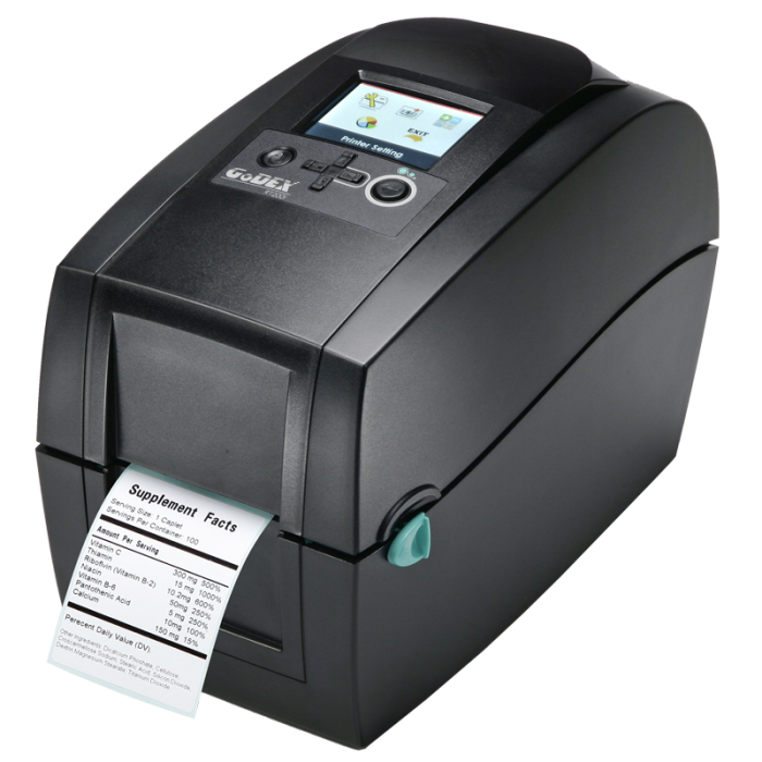 Принтер етикеток GoDEX RT230i (300 dpi; USB+Ethernet+RS-232)