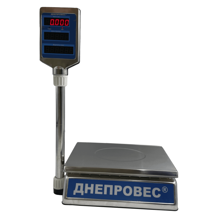 Ваги торгові Dneproves ВТД-ЕЛС (корпус з нерж. сталі)