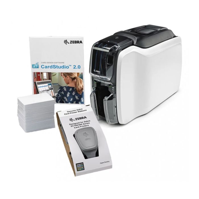 Принтер пластикових карт Zebra ZC100 (300dpi) USB (ZC11-0000C00EM00)
