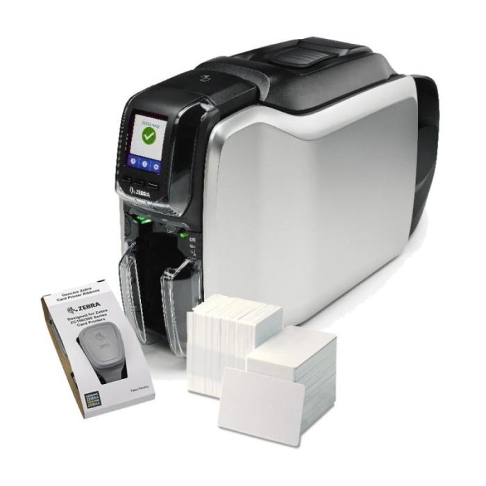 Принтер пластикових карт Zebra ZC300 (300dpi) Ethernet+USB (ZC31-000CQ00EM00)
